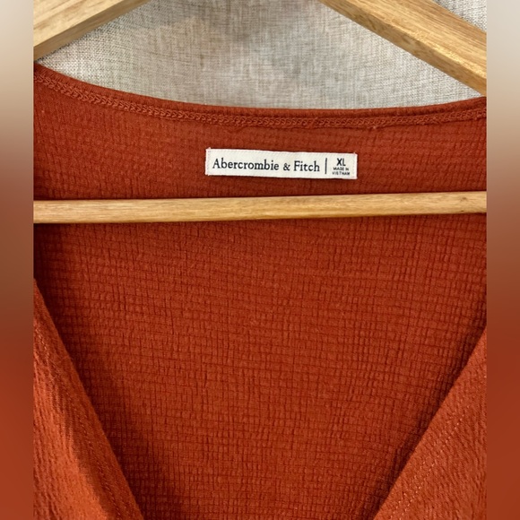 Abercrombie & Fitch Rust Orange Blouse - Picture 2 of 5